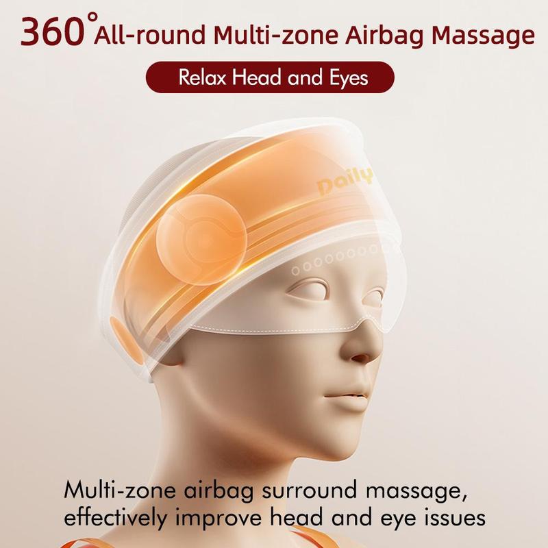 Heated Eye Mask & Head Massager (2-in-1)