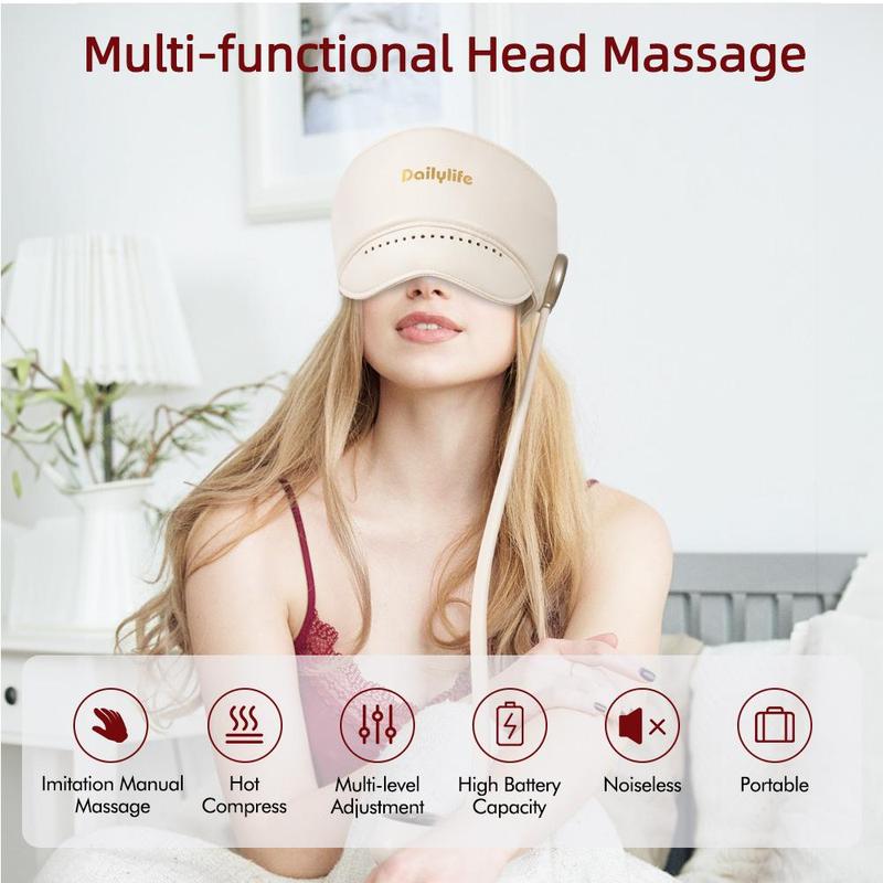 Heated Eye Mask & Head Massager (2-in-1)