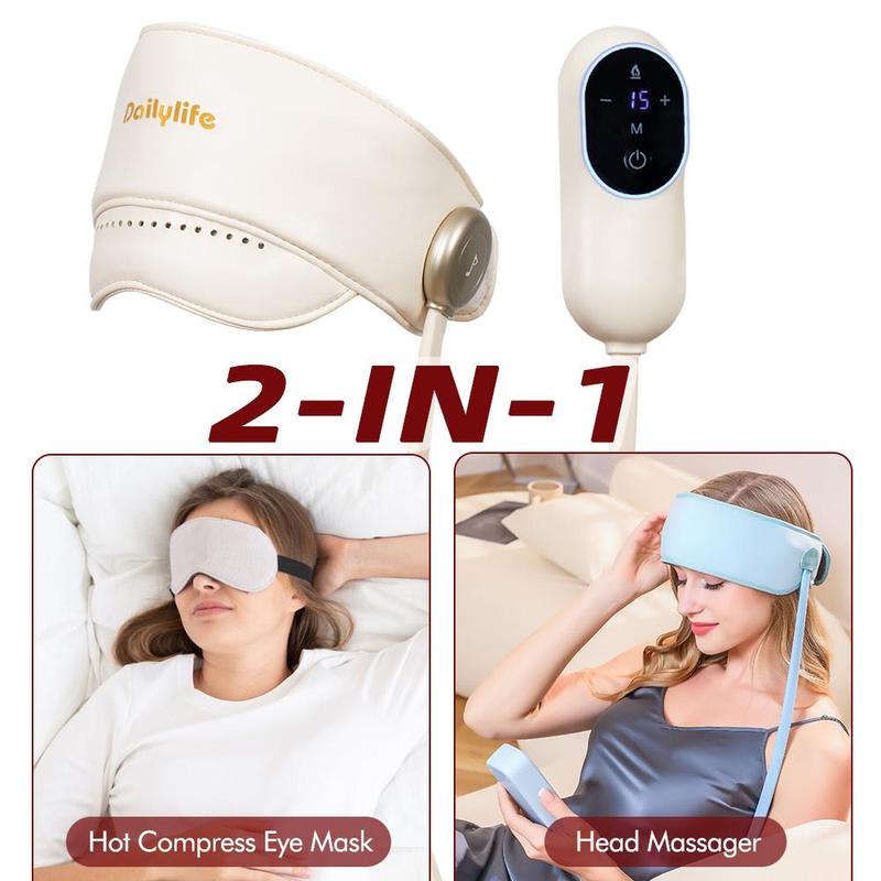 Heated Eye Mask & Head Massager (2-in-1)